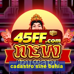cadastro sine bahia